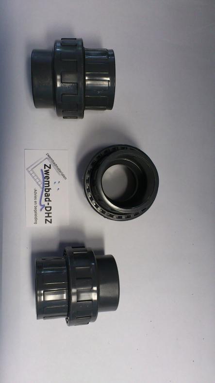 PVC koppeling lijm x draad met O-ring - Fittingen en beugels