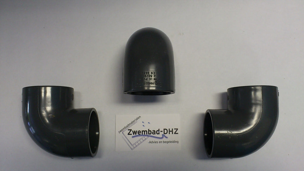 PVC Knie 90° gelijmd pn16 - Fittingen en beugels