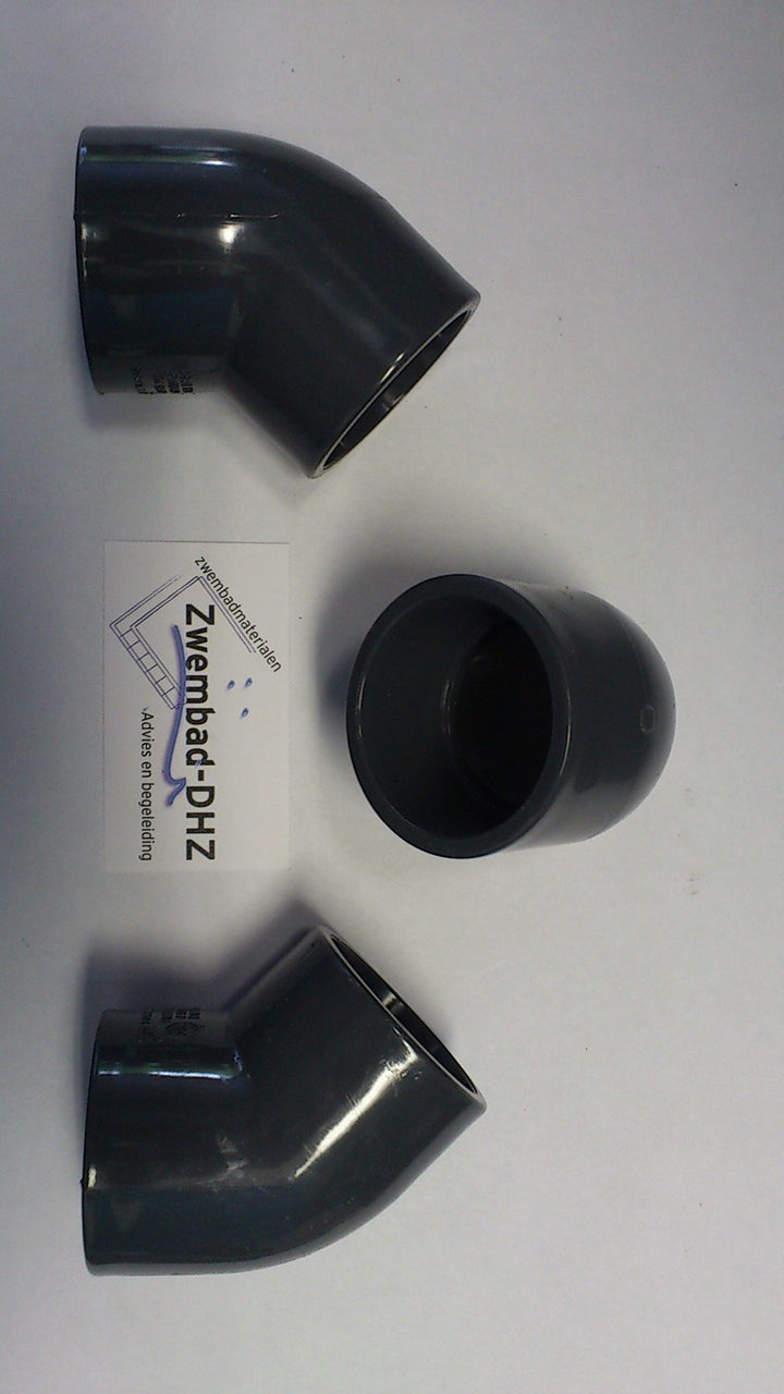 PVC Knie 45° gelijmd pn16 - Fittingen en beugels
