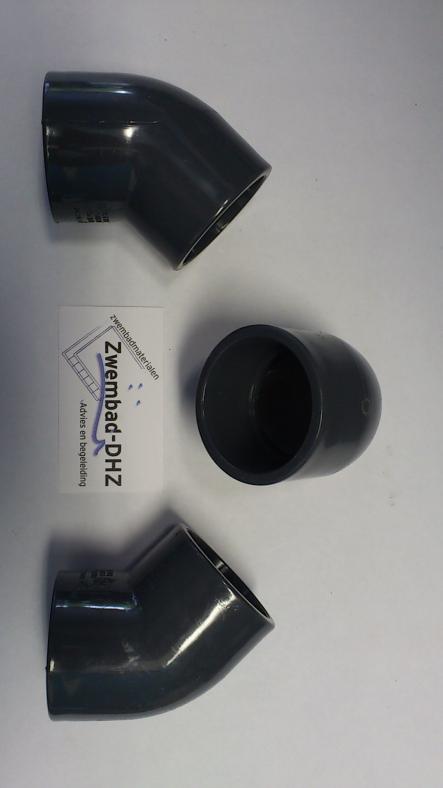 PVC Knie pn16 45° - Fittingen en beugels