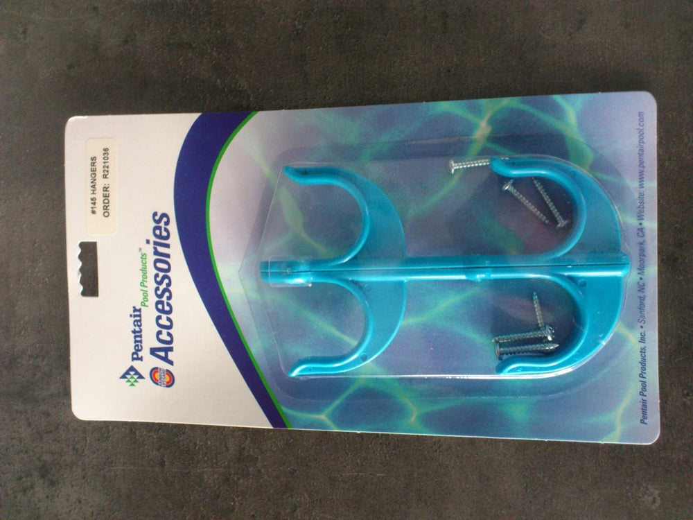 1 setje dubbele ophanghaken (voor bedienings-stang)