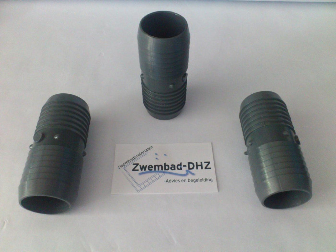 PVC dubbele slangpilaar 1 1/2" aansluiting - Fittingen en beugels