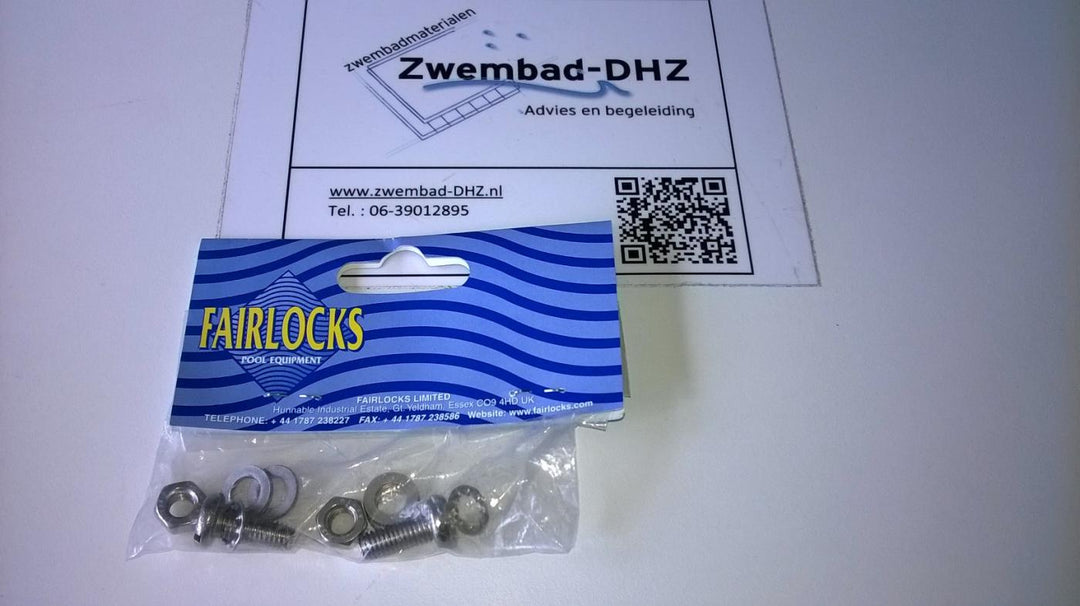 Fairlocks: schroevenset (vervangings-onderdeel p-9, p-10, p-11 en p-12) - Fairlocks