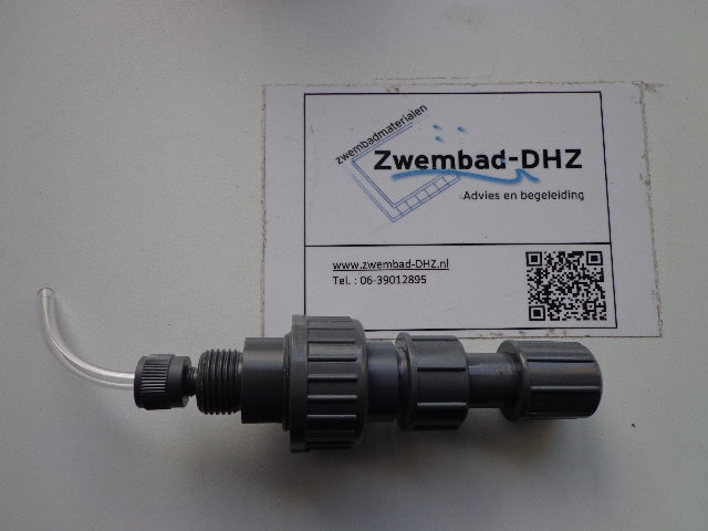 Jesco zelfreinigend chloor injectieventiel, slangaansluiting 6 - Jesco