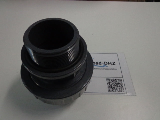 PVC koppeling lijm x draad met O-ring - Fittingen en beugels