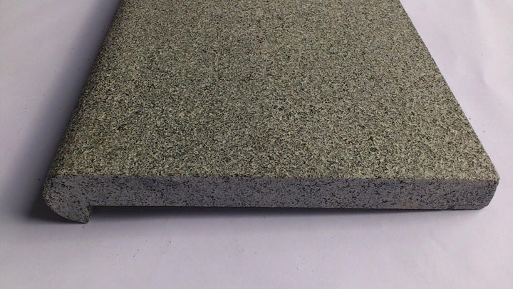 Randsteen "nature grey" gevlamd met ronde neus (l=) - Randsteen