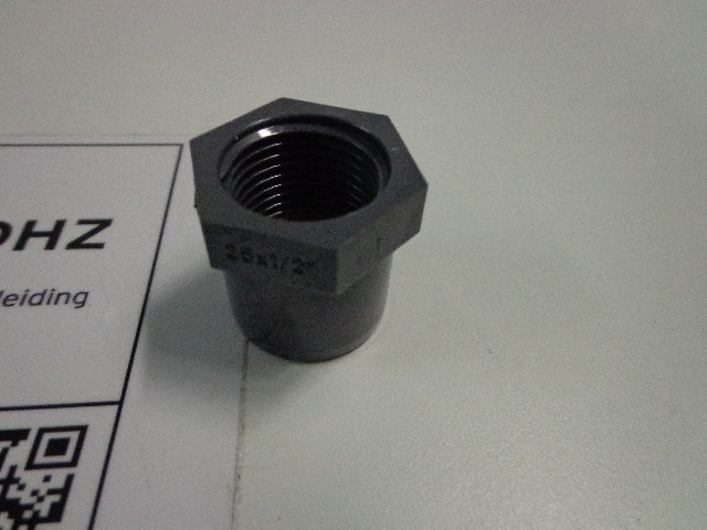 PVC schroefbus F 16 bar (t.b.v. thermostaat aansluiting) - Fittingen en beugels