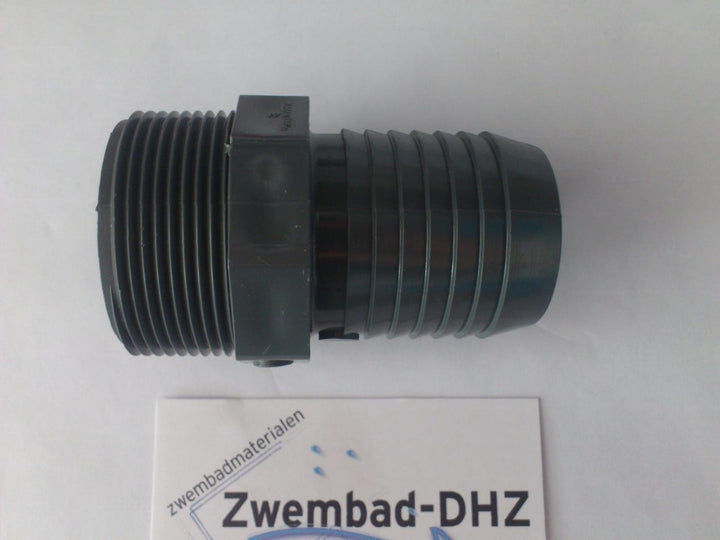 PVC slangpilaar 1 1/2" draad x 1 1/2" slang - Fittingen en beugels