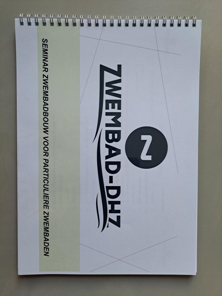 Cursusboek "bouw zelf uw zwembad" van Zwembad-DHZ - Cursusboek