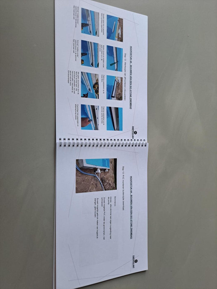 Cursusboek "bouw zelf uw zwembad" van Zwembad-DHZ - Cursusboek