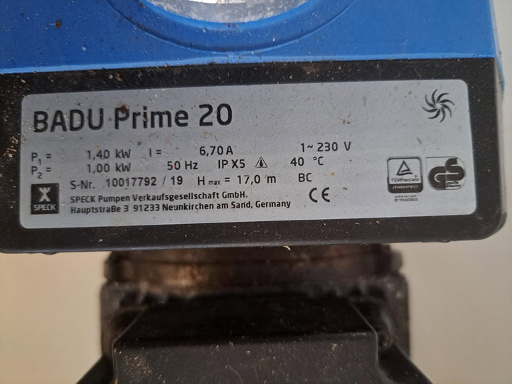 Pomp Speck Badu Prime 20 230 V (gebruikt) - Speck