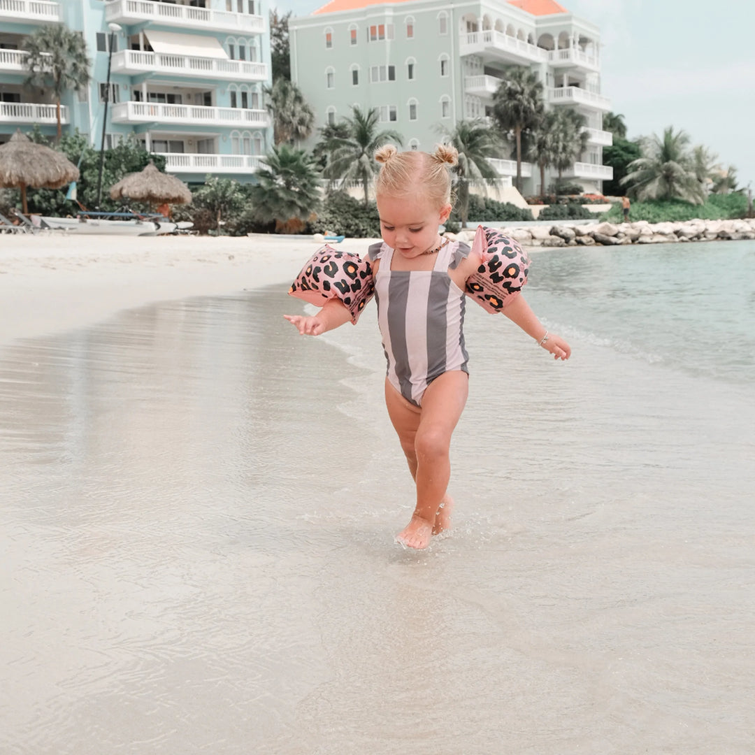 Swim Essentials Zwembandjes Panter Rose Goud 0-2 jaar - Swim Essentials