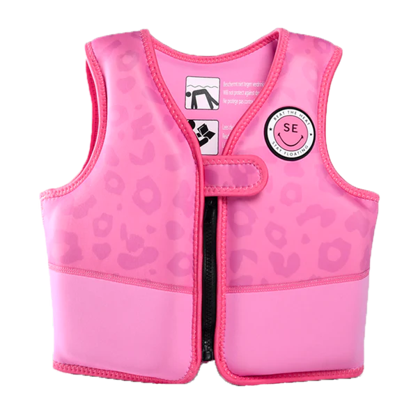 Swim Essentials Zwemvest Neon Panterprint 18 - Swim Essentials